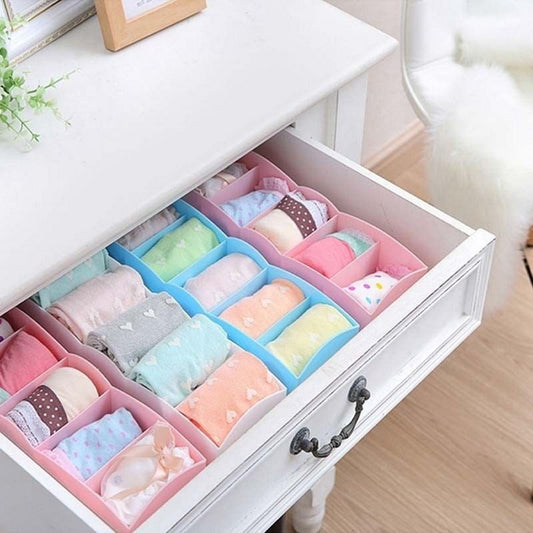 5-Grid Underwear Panties Socks Storage Box: Plastic Household Organizing Solution